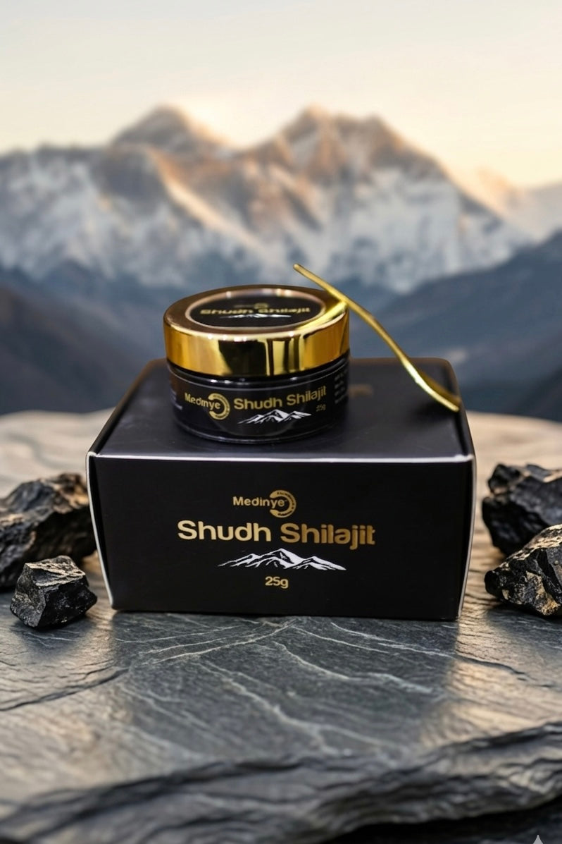 Medinye Shudh Shilajit – Pure Himalayan Resin (25g)