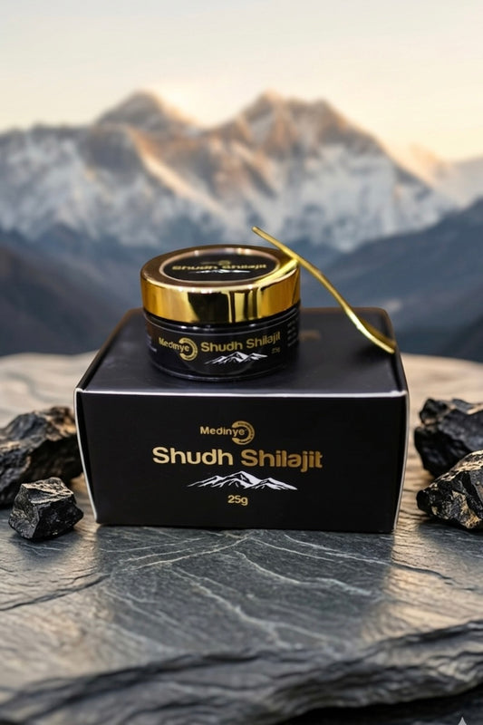 Medinye Shudh Shilajit – Pure Himalayan Resin (25g)